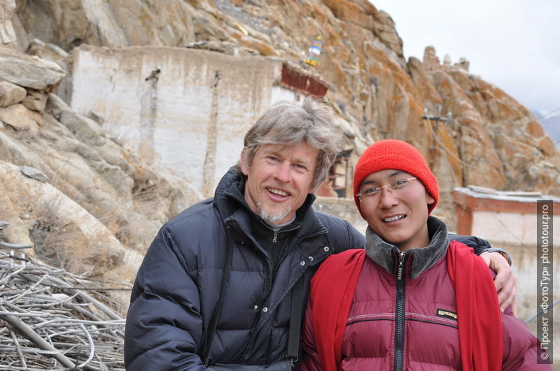 Буддийский монах в зимнем Ладакхе. Фототур в Малый Тибет. Ладакх+фото.