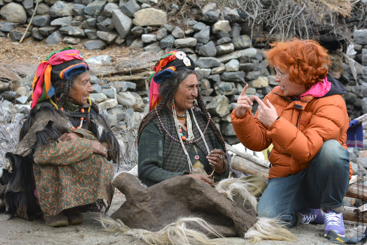 The women of Da Hanu valley. Tour Legends of Tibet: Ladakh, Lamayuru, Da Khan and Nubra, 19.09. - 28.09.2019 G.