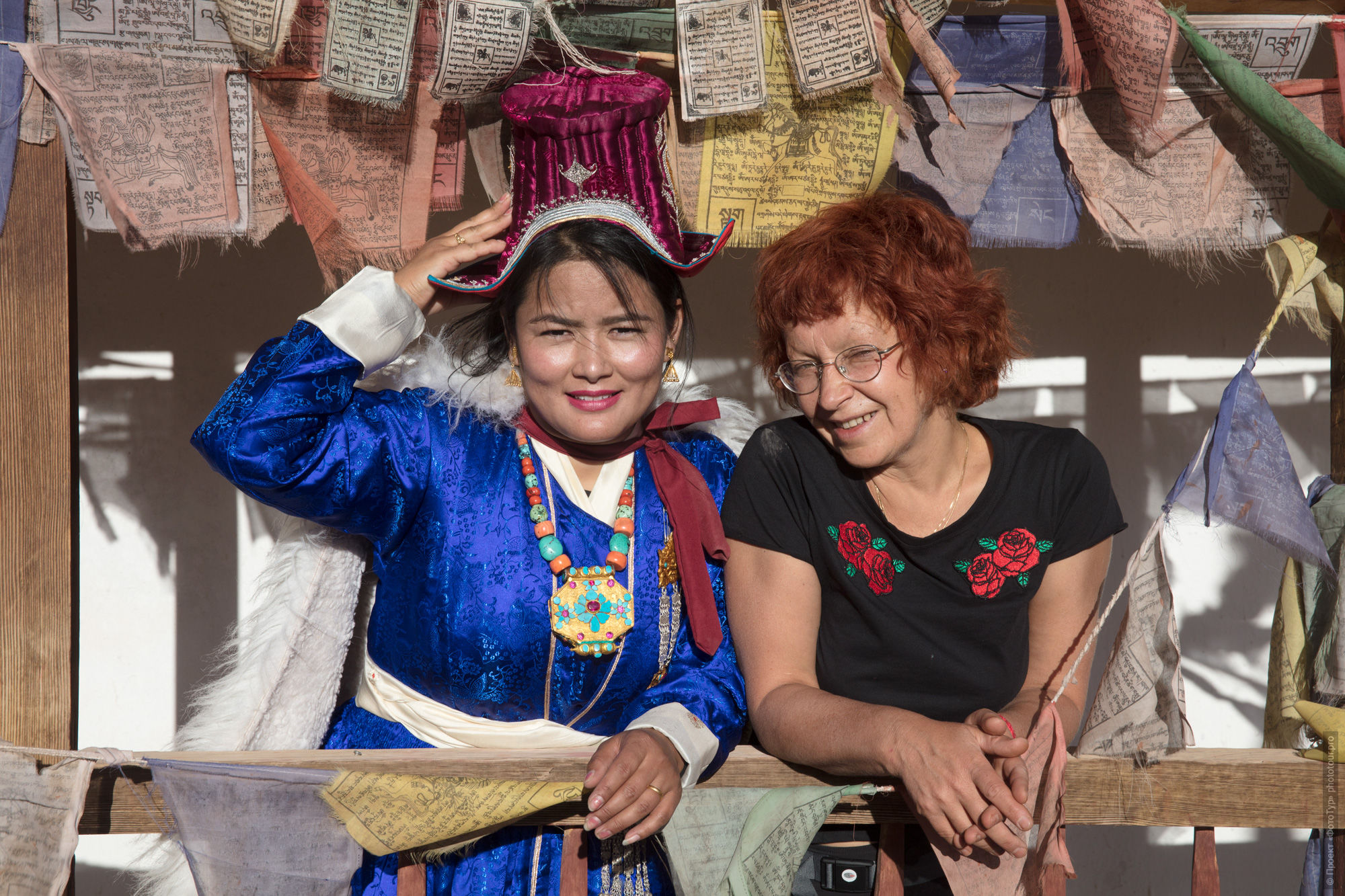 Ilona and Kakar, Ladakh women's tour, September 2019.