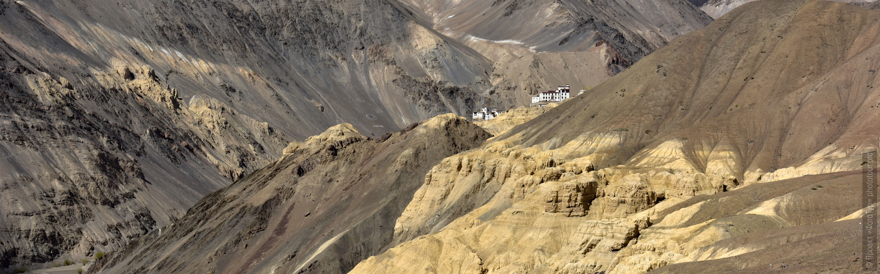 Buddhist monastery Lamayuru among the mountains of the Moon Earth. Phototour Incredible Himalayas-2: Tsam dance at Tiksei monastery + Tso Moriri lake, Ladakh, Tibet, 11.11.-20.11.2020.