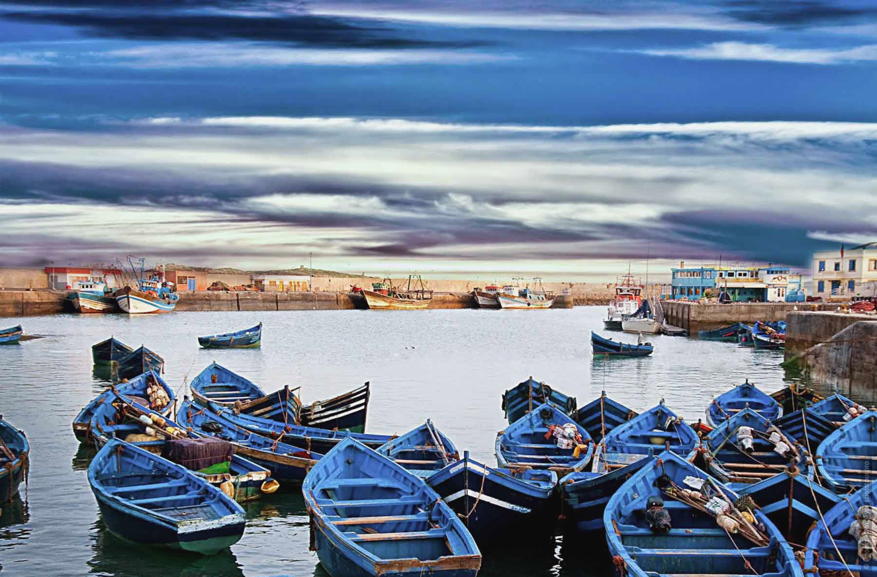 Port of Essaouira. Adventure photo tour: medina, cascades, sands and ports of Morocco, April 4 - 17, 2020.