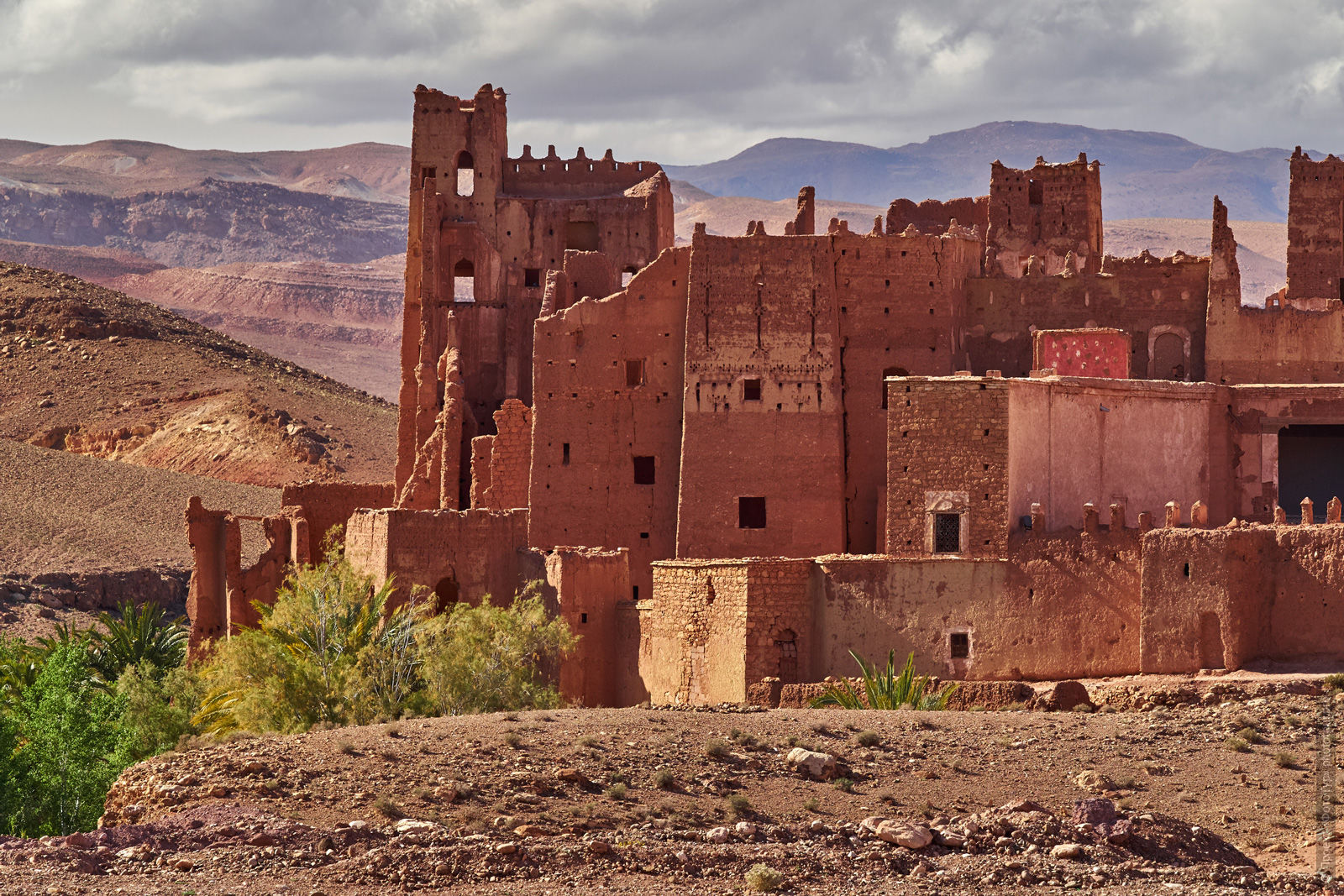 Kasbah, Morocco. Adventure photo tour: medina, cascades, sands and ports of Morocco, April 4 - 17, 2020.
