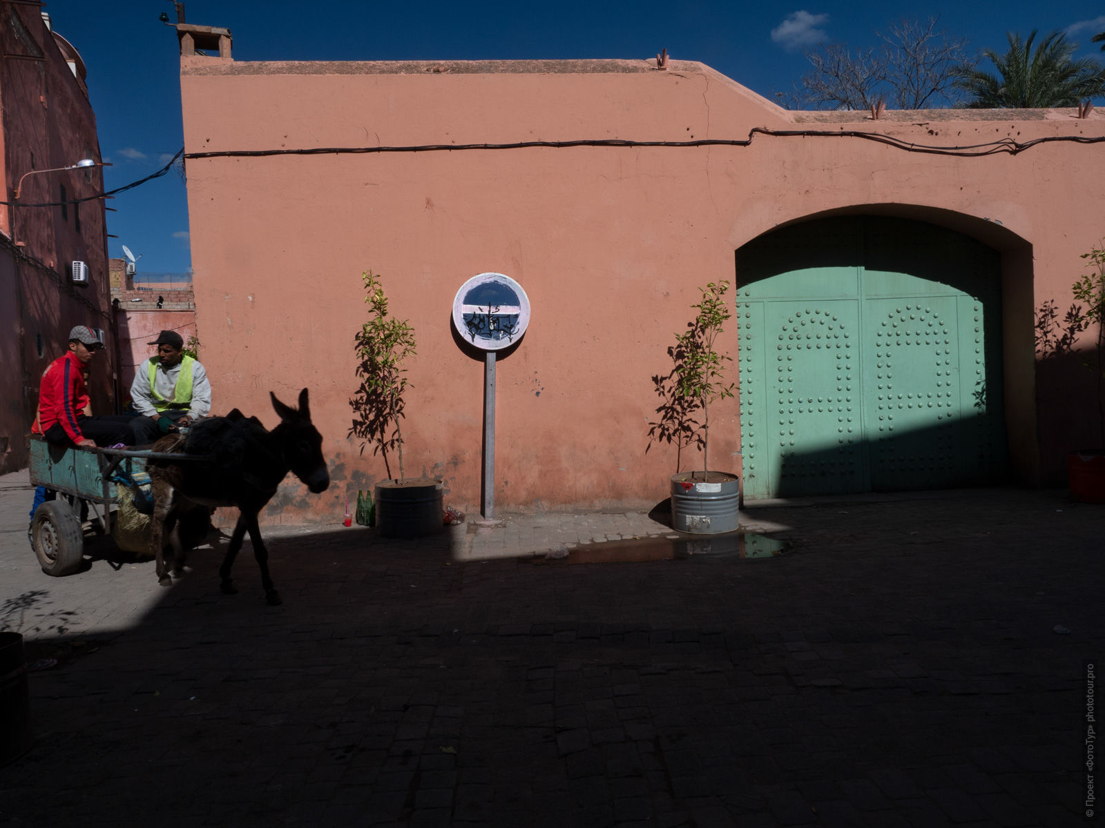 The streets of the medina of Marrakesh, Morocco. Adventure photo tour: medina, cascades, sands and ports of Morocco, April 4 - 17, 2020.