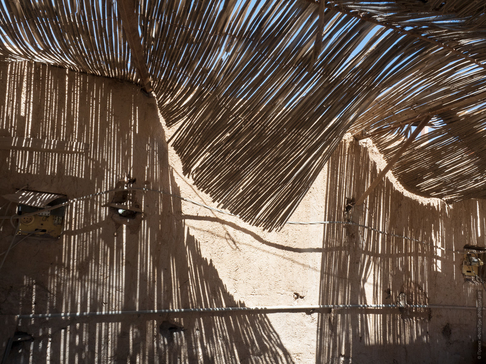 Canopy in a Moroccan cafe, Morocco. Adventure photo tour: medina, cascades, sands and ports of Morocco, April 4 - 17, 2020.