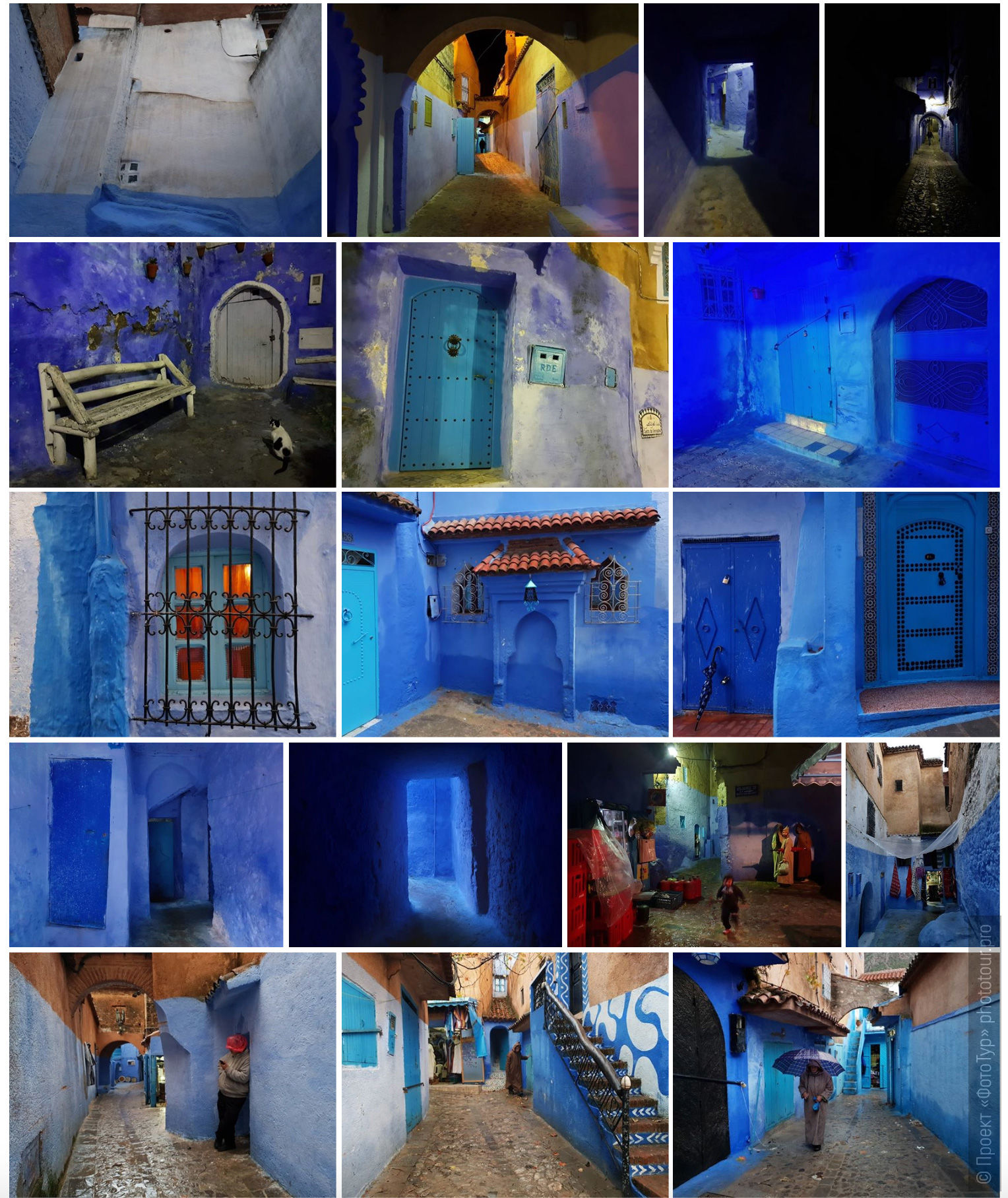 The blue city of Morocco is Chefchaouen. Adventure photo tour: medina, cascades, sands and ports of Morocco, April 4 - 17, 2020.