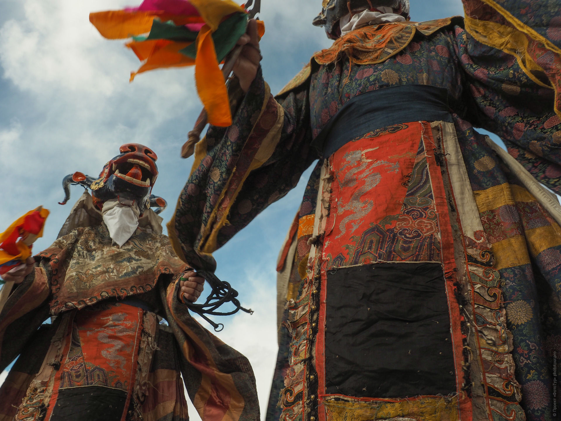 Tsam dance at a Buddhist festival in Ladakh. Tours Buddhist festivals in Ladakh, 2023.
