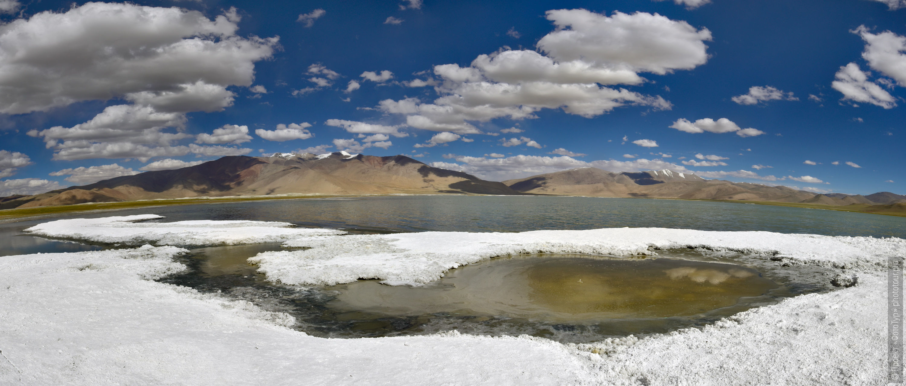 Salt shores of Lake Tso Kar, Ladakh womens tour, August 31 - September 14, 2019.