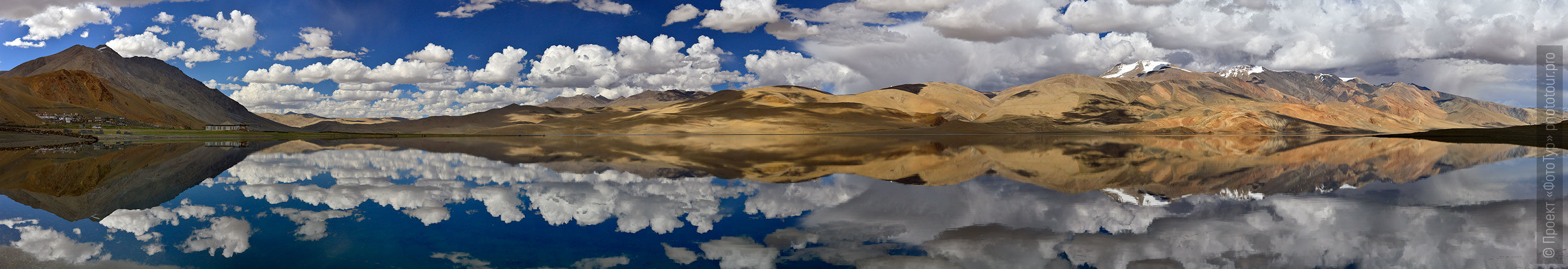 Alpine lake Tso Moriri, the village of Karzok, Ladakh. Phototour Incredible Himalayas-2: Tsam dance at Tiksei monastery + Tso Moriri lake, Ladakh, Tibet, 11.11.-20.11.2020.