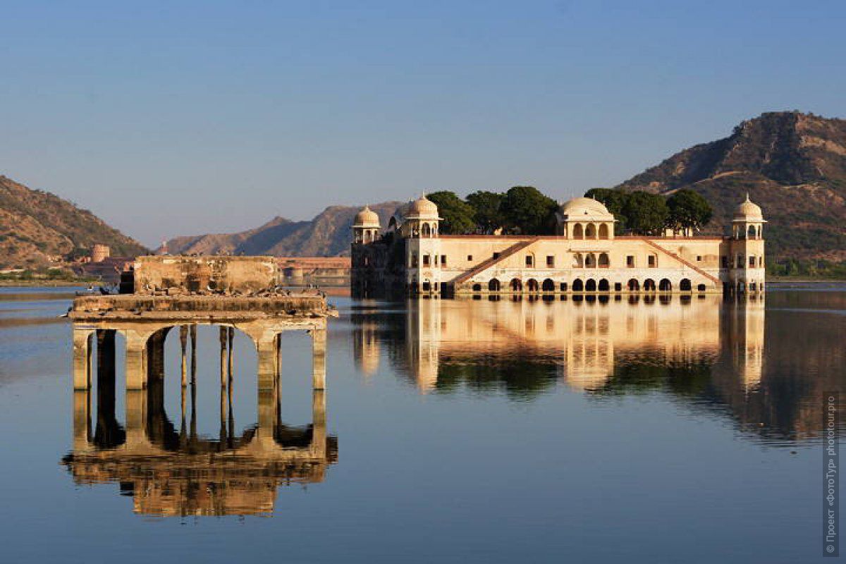 Water Palace Jal Mahal, tour to Jaipur, September 2023.